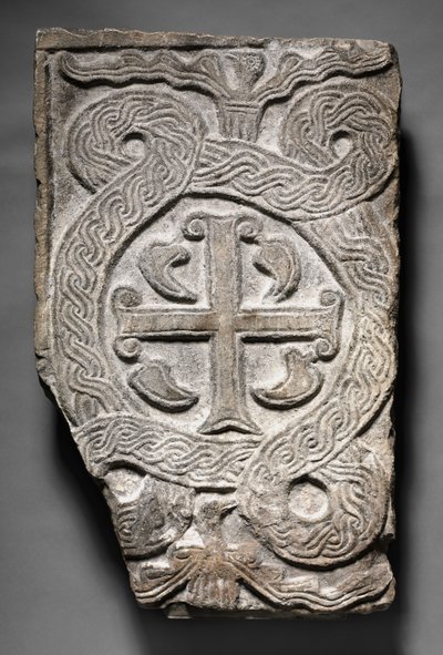 Haçlı Transenna Panel, Lombardik, 700