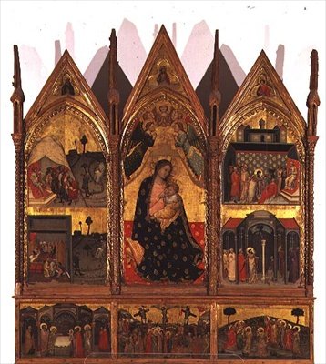 Üç Parçalı: Madonna ve Çocuk Enthroned, Aziz Bartholomew