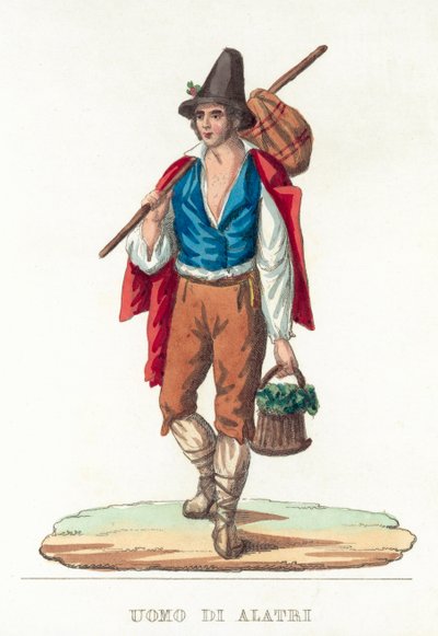 Alatri Adamı (renkli gravür) by Italian School