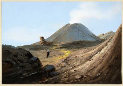 Vezüv, Ekim, 1880 by Italian School