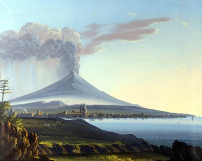 Patlayan Etna Dağı