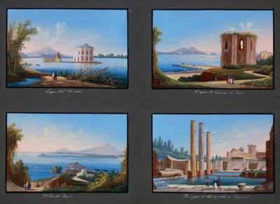 Phlegraean Tarlalarının Görünümleri: Fusaro Gölü, Baja