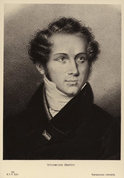 Vincenzo Bellini, İtalyan opera bestecisi (1801-1835) by Italian School