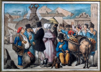 19. yüzyıl Roma Suluboya Roma