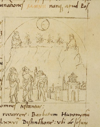 Ms.LAT.446 fol.2v Bilgeler, Pilgrim Priscian tarafından Ortopascha