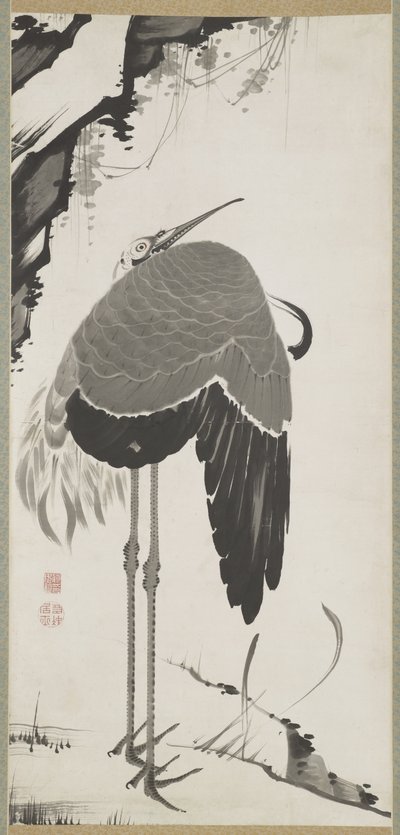 Vinçler, tekli, Asma Parşömen, Edo Dönemi (kağıt üzerine mürekkep) by Ito Jakuchu