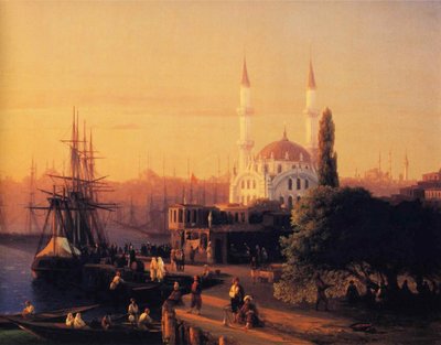 Constantinopole Panoraması (detay) by Ivan Aivazovsky