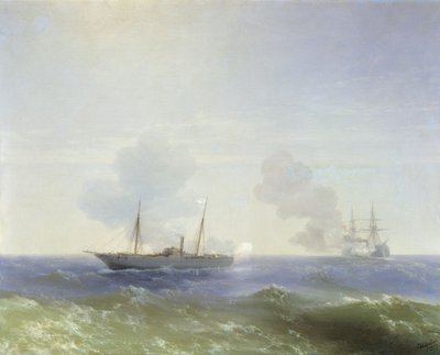 Rusça: "Vesta vapurunun 11 Temmuz 1877 tarihinde Karadeniz