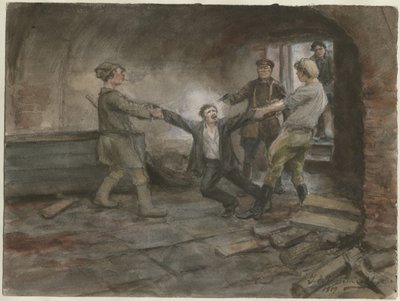 Suluboya dizisinden tutulan ve idam edilen adam, 1919 Rus devrimi by Ivan Alexeyevich Vladimirov