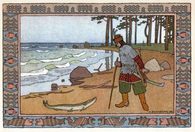Prenses ve Kurbağa, c.1899 (litografi) by Ivan Yakovlevich Bilibin