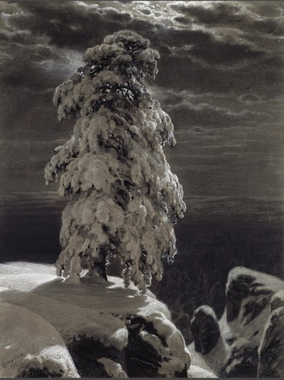 Kuzeyin vahşi doğasında, 1890. by Ivan Ivanovich Shishkin