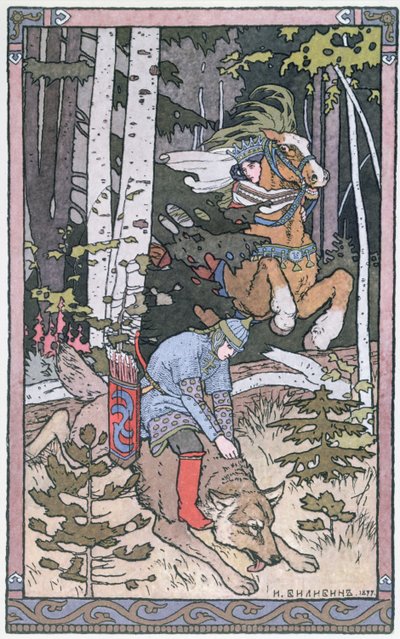 Bir Rus peri masalından bir sahne, 1899 by Ivan Yakovlevich Bilibin