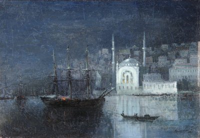 Konstantinopolis geceleyin, 1886 by Ivan Konstantinovich Aivazovsky