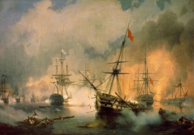 Navarin Savaşı by Ivan Konstantinovich Aivazovsky