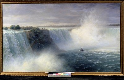 "Niagara Şelalesi" tablosu Ivan Aivazovsky (1817-1900) tarafından 1892 Beyaz Rusya Cumhuriyeti Ulusal Sanat Müzesi, Minsk by Ivan Konstantinovich Aivazovsky