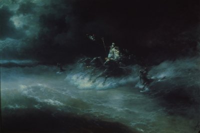 Poseidonlar denizin üzerinde seyahat ediyor, 1894 by Ivan Konstantinovich Aivazovsky