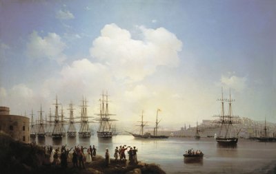 Sivastopol baskınında Rus filosu, 1846 by Ivan Konstantinovich Aivazovsky