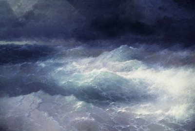 Dalgalar arasında (Dalgalar arasında). Ivan Konstantinovich Alvazosky