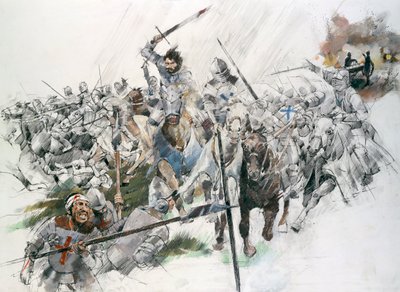 Flodden Field Savaşı, 1513, c1990-2010. by Ivan Lapper