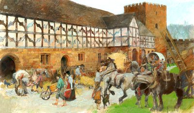 Kenilworth Kalesi Ahırları, c1990-2010 by Ivan Lapper