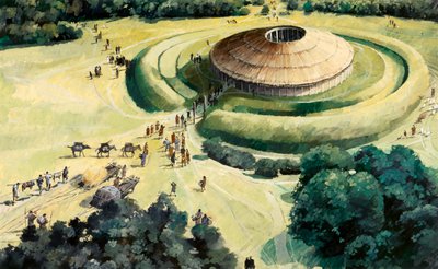 Knowlton neolitik ritüel henge, c1990-2010 by Ivan Lapper