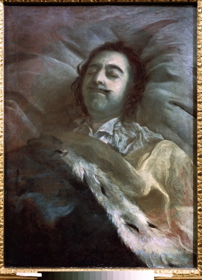Büyük Peter ölüm döşeğinde by Ivan Nikitich Nikitin