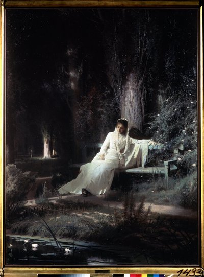 mehtaplı gece by Ivan Nikolaevich Kramskoy