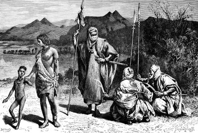 Bir grup Tibbus, Kuzey Afrika, 1895. by Ivan Pranishnikoff