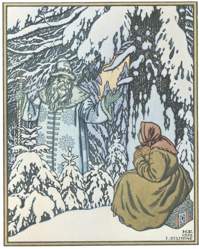 Morozko peri masalı için illüstrasyon, 1932 by Ivan Yakovlevich Bilibin