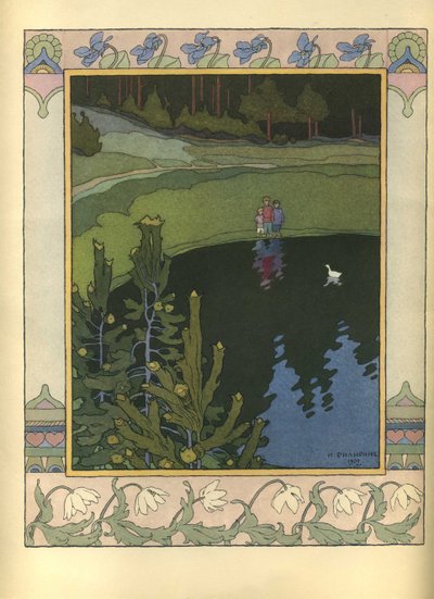 Beyaz Ördek masalına örnek, 1902 by Ivan Yakovlevich Bilibin