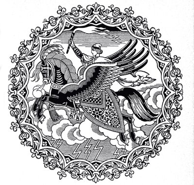 İlya Muromets, 1934 by Ivan Yakovlevich Bilibin