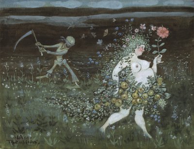 Yaşam ve Ölüm, 1905 by Ivar Axel Henrick Arosenius