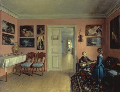 Sanatçılar Odasında, 1855 by Iwan Chrutsky