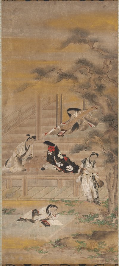 Dört Zevk, 17. yüzyıl. by Iwasa Matabei