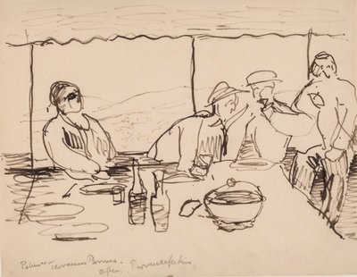 Terasta akşam, Bormes, Provence by J.A. Jerichau