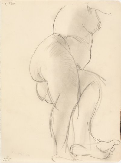 Kadın modeli, uzanmış by J.A. Jerichau