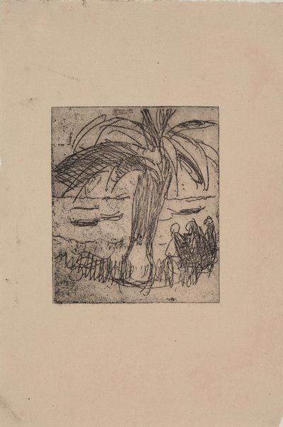 deniz kenarında palmiye by J.A. Jerichau