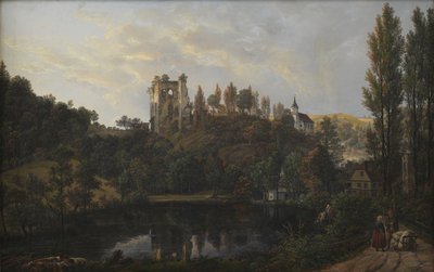 Tharandt'taki Kale Harabeleri by Johan Christian Dahl