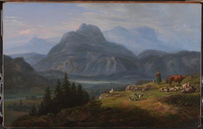 Roveredo yakınlarındaki Etsch Vadisi by Johan Christian Dahl