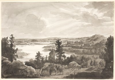Göl Manzarası, Norveç by Johan Christian Dahl