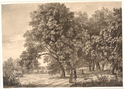 Sorø, Zelanda yakınlarındaki bir Ormanda Bir Yolun Görünümü by Johan Christian Dahl