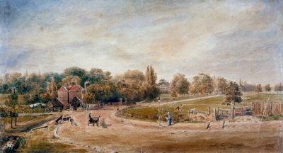 Court Lane ve Lordship Lane, Dulwich, Londra, 1860. by JC Mandy