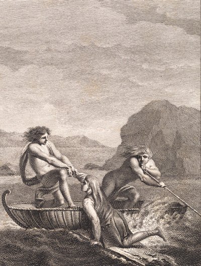 Batık Niels Klim, bir video teknesinde iki Qvamites tarafından kurtarıldı by J.F. Clemens