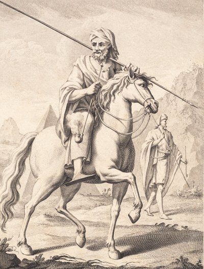 At sırtında bir Arap by J.F. Clemens