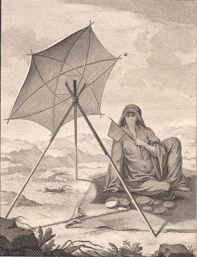 Ekmek satan bir Arap kadın by J.F. Clemens