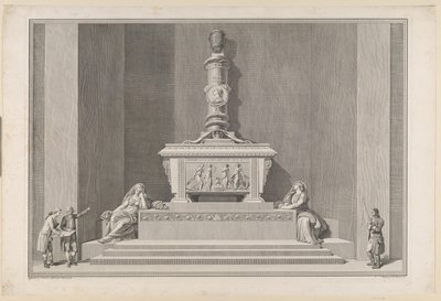 Roskilde Katedrali'ndeki Frederik V'nin mezar anıtı by J.F. Clemens