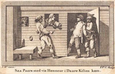 Peder Paars aptalın tabutuna konur by J.F. Clemens