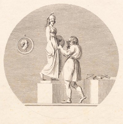 Sergel stüdyosunda çalışıyor by J.F. Clemens