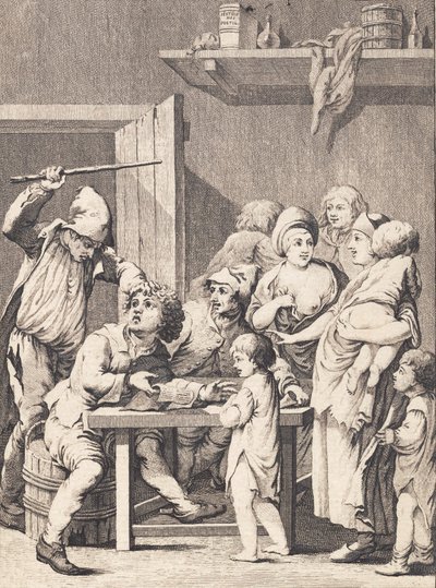 Alman Jochum kadınlara gazeteyi anlatıyor by J.F. Clemens