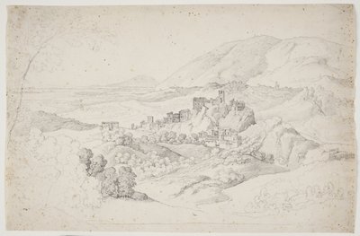 Olevano Romano. Sabinerbjergen by J.L. Lund